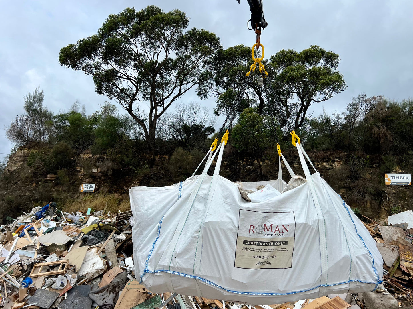 Light Waste Skip Bag - MEDIUM (2000x900x900mm)